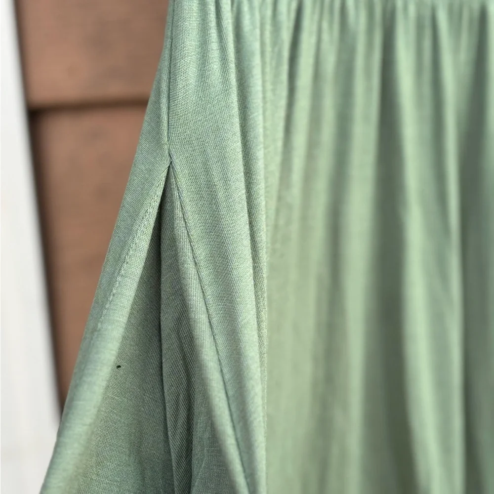 NWT DB Moon empire waist midi dress green medium US 8/10 - Picture 5 of 8